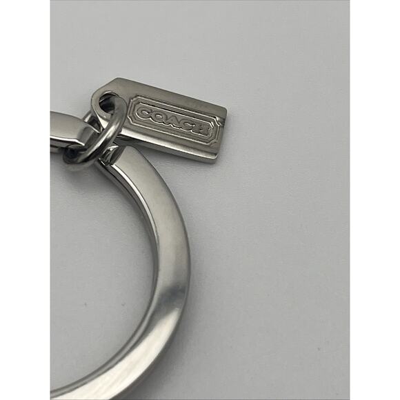 Coach Heart Shaped Keychain Key Ring Charm Pave Pink Rhinestones Crystals Fob - Picture 3 of 6